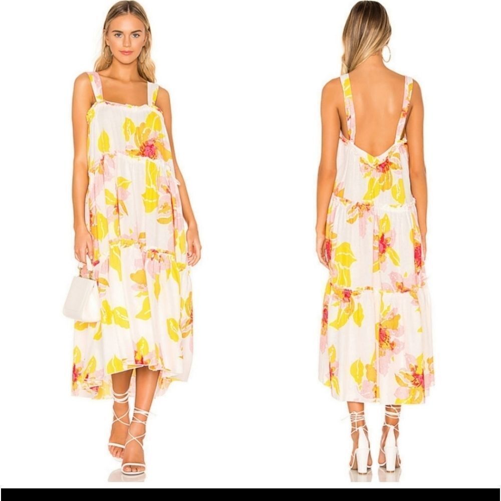 Free People Moonshine Midi Floral Dress Size Small